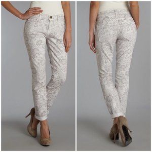 Current Elliott Womens Rolled Cuff Skinny Lace Pri